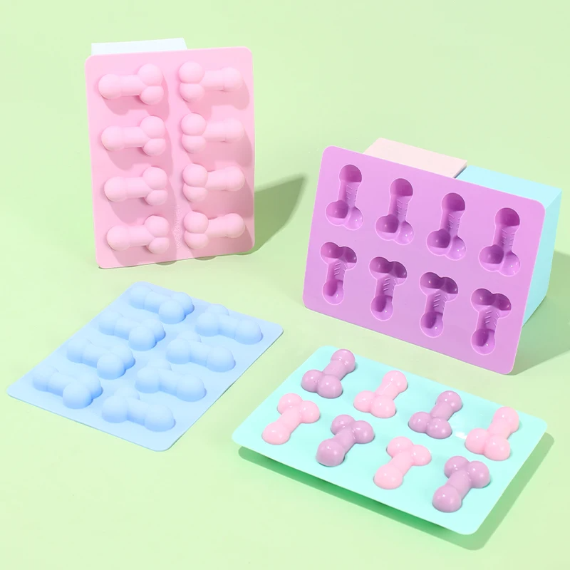 Eco Soap - 3D クリエイティブペニス型ケーキ型食品グレードのシリコーンフォンダン石鹸菌誕生日パーティーパロディー用品ベーキングモールドケーキツール