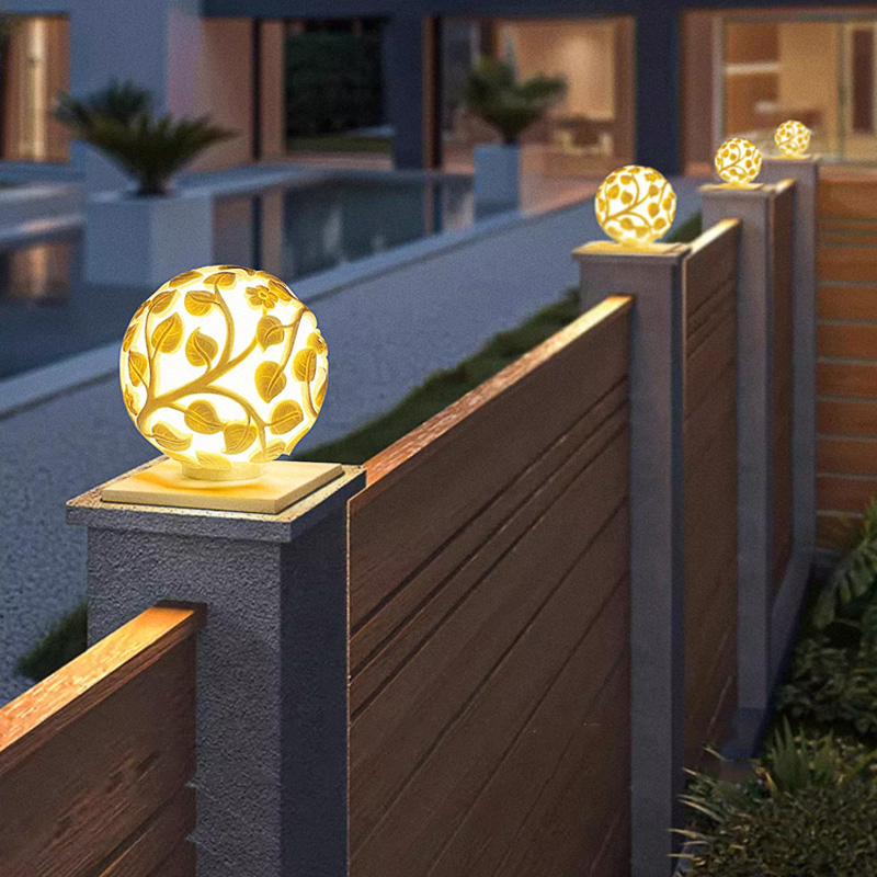 Solar Garden Light - 屋外用柱状ライト ソーラーLED柱状ライト 非ソーラーライト 屋外用庭園装飾品 屋外用ガーデンライト