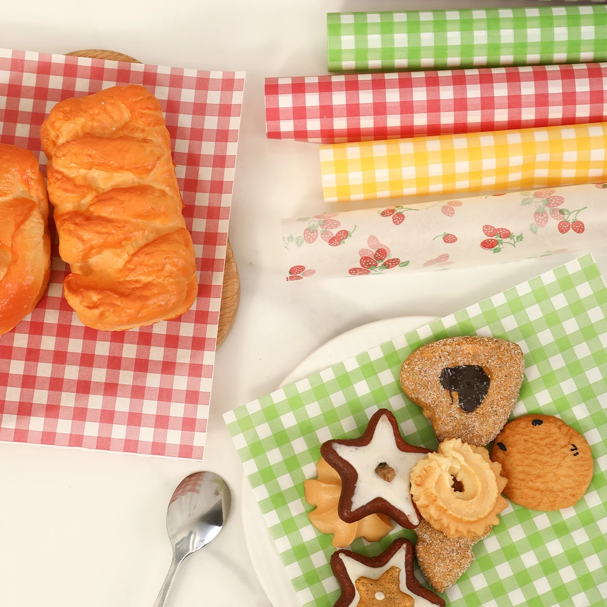 Beeswax Wrap - 50 個の耐油包装紙パンサンドイッチバーガーフライ、食品グレードのワックスペーパーベーキングツールキッチンガジェットパーティーギフト用
