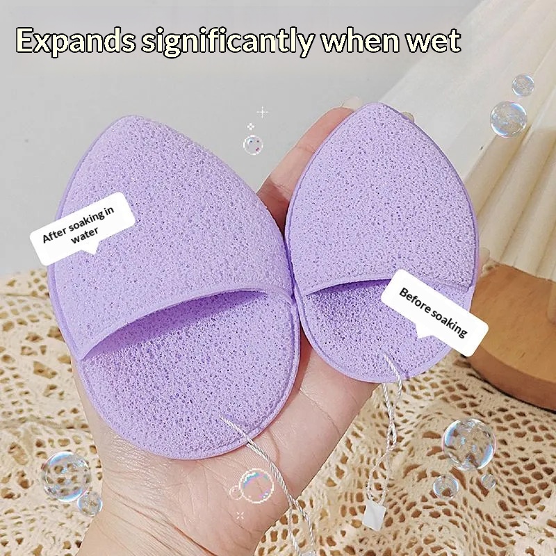 Eco Sponge - グローブタイプのフェイシャルスポンジパフソフトウォータードロップフェイスクレンジングスポンジマスクリムーバー角質除去洗顔美容ツール