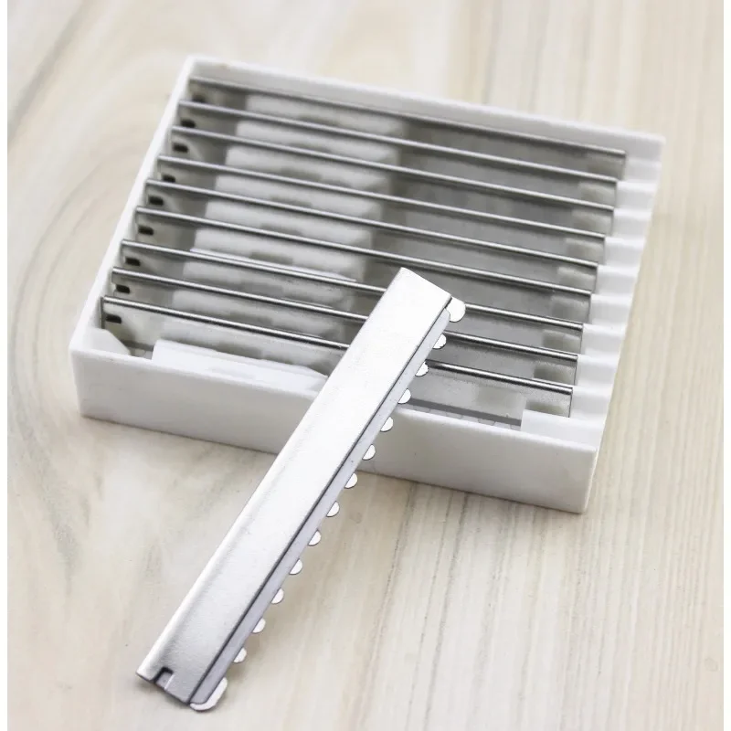 Safety Razor Handle - 10/20 個安全ヘアナイフかみそりの刃理容ステンレス鋼理髪トリマー間伐切断刃サロンシェービング刃