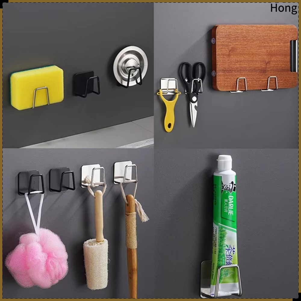 Eco Sponge - キッチンスポンジ収納、シンク排水口用乾燥ラック、棚、トイレ・浴室用スポンジホルダー、清掃用スポンジラック、フック、アクセサリー、ツール