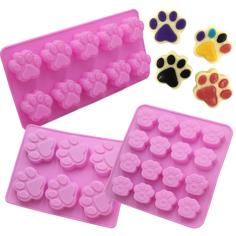 Eco Soap - 猫の爪の形のチョコレートシリコーン型 DIY ベーキングケーキデコレーションモールドキャンディープディングゼリー石鹸型ドリップ接着剤型製氷皿