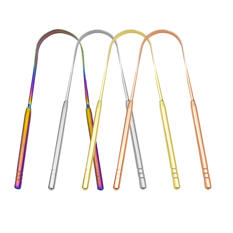 Bamboo Toothbrush - ステンレス鋼舌スクレーパー,4色,新鮮なクリーニング,コーティングされた歯ブラシ,クリーニングツール