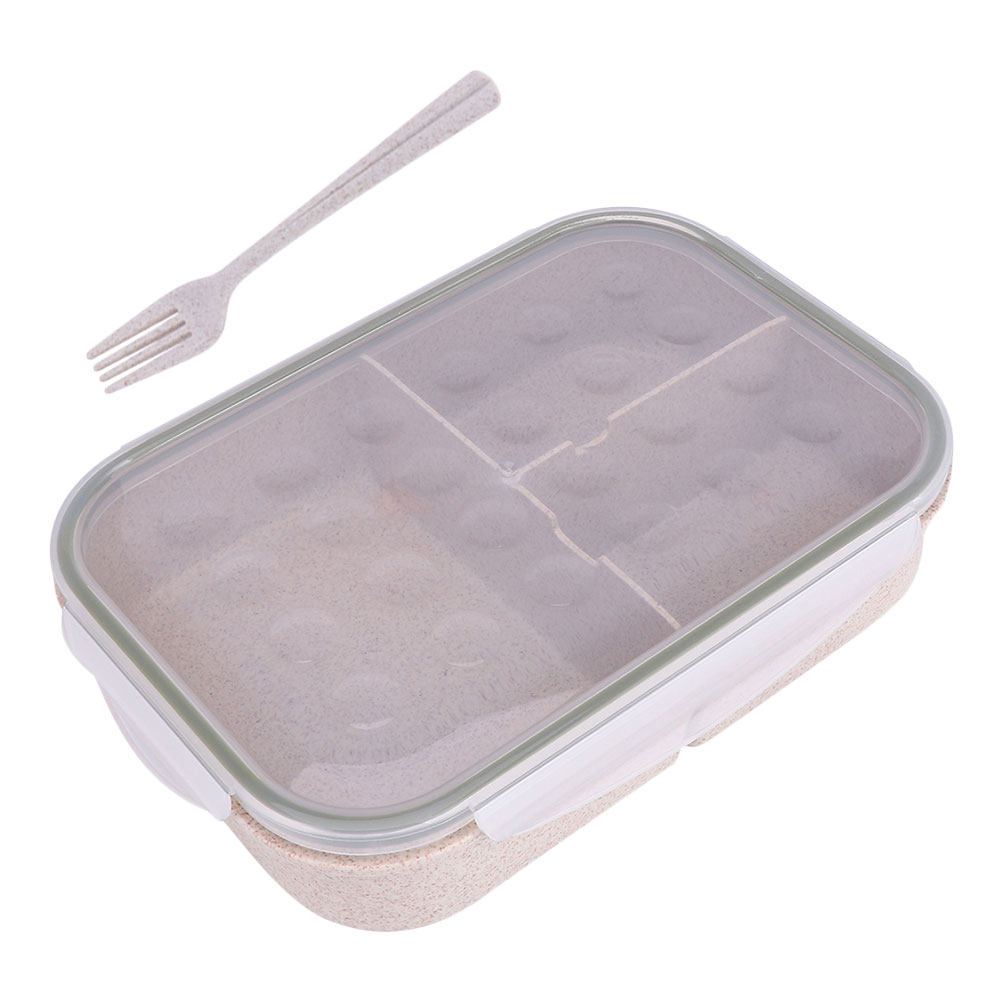 1個入り、環境に配慮した小麦わら素材の仕切り付きランチボック - Reusable Straw のレビューと価格
