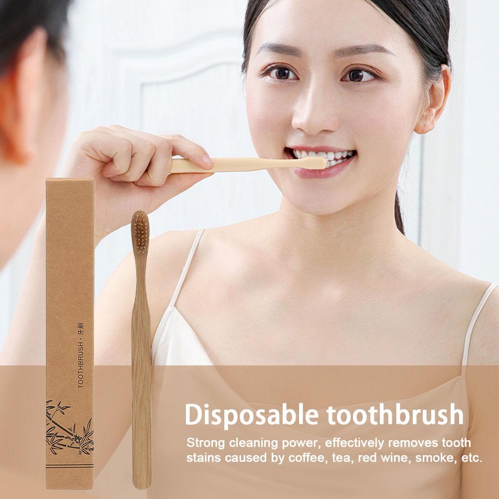 1/5/10本入り大人用竹製歯ブラシ、柔らかい毛先、環境に優 - Bamboo Toothbrush のレビューと価格