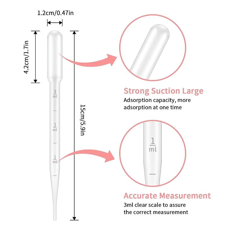 100個/ロット ラボ用ピペット 1ml 2ml 3ml 5 - Reusable Straw のレビューと価格