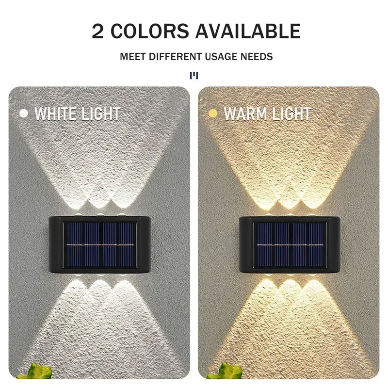 COB ソーラーウォールランプ屋外防水ソーラーライト上下凸レ - Solar Garden Light のレビューと価格
