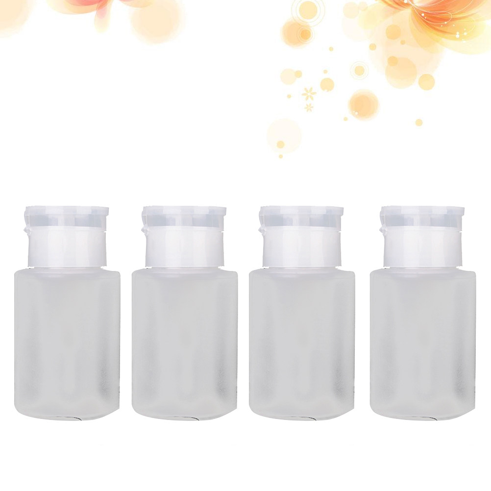 4 個のプレスポンプボトルマニキュアリムーバーボトルクリア再 - Reusable Bottle のレビューと価格