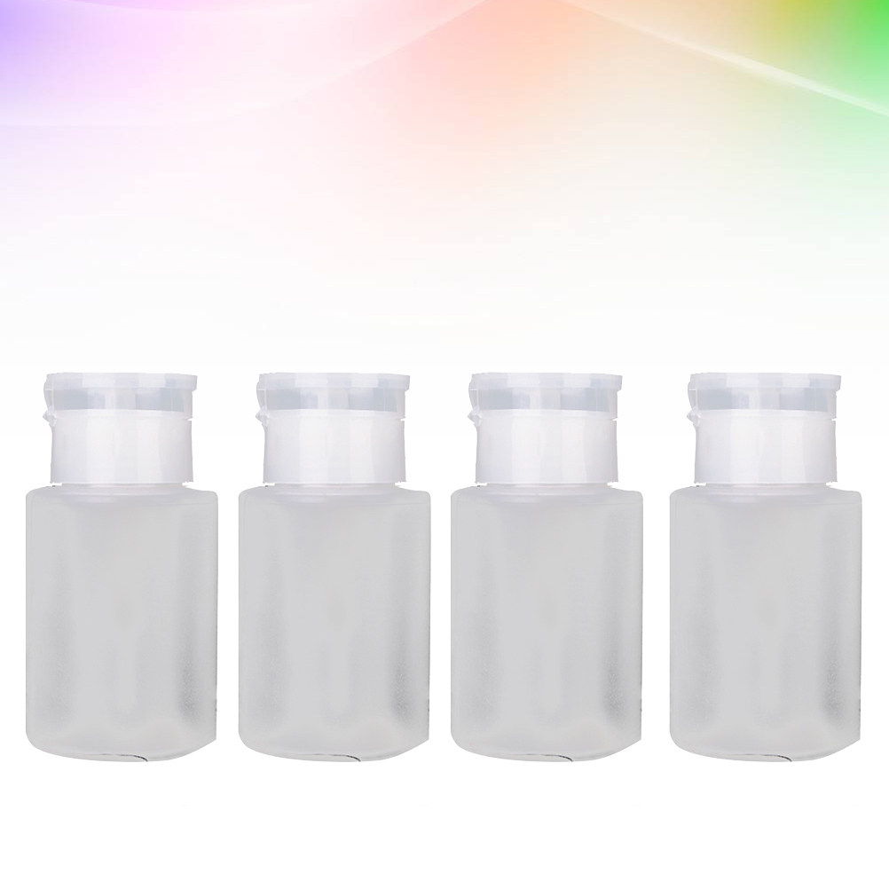 4 個のプレスポンプボトルマニキュアリムーバーボトルクリア再 - Reusable Bottle のレビューと価格
