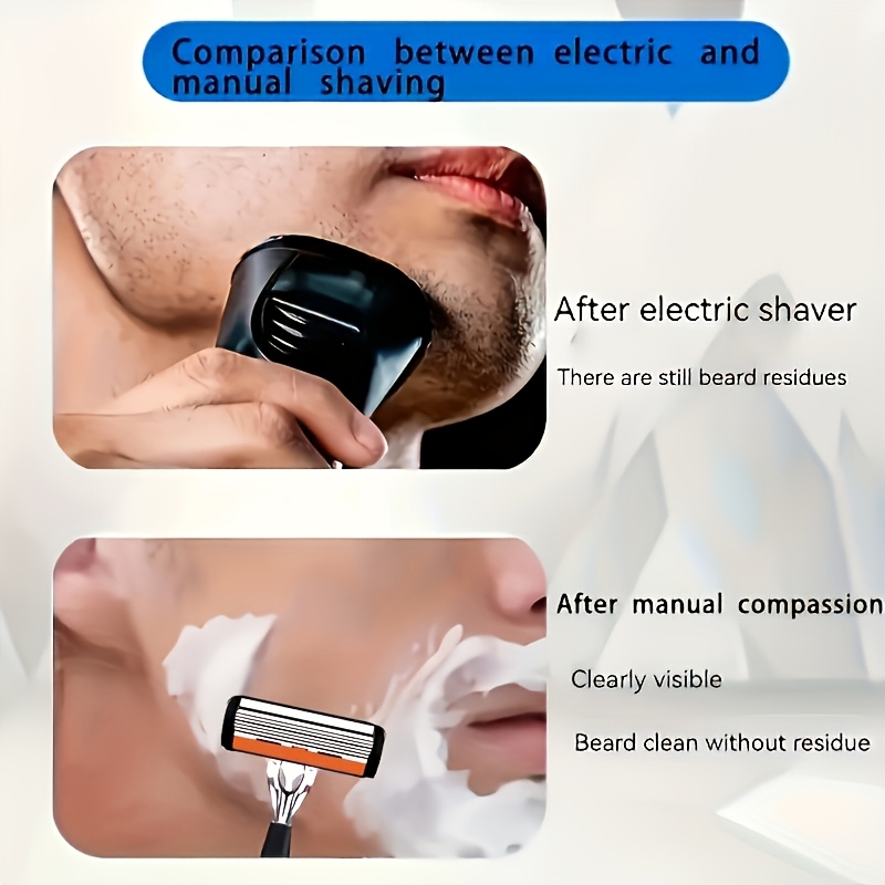 メタルハンドル手動プロフェッショナルフェイスケア髭剃り3層刃 - Safety Razor Handle のレビューと価格
