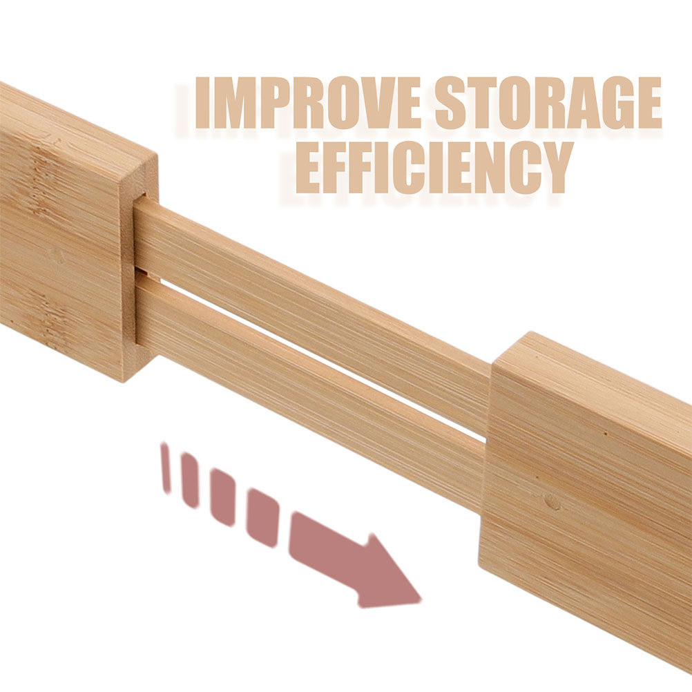 2個入り竹製引き出し仕切り、調節可能で拡張可能なキッチンオー - Bamboo Cutlery のレビューと価格