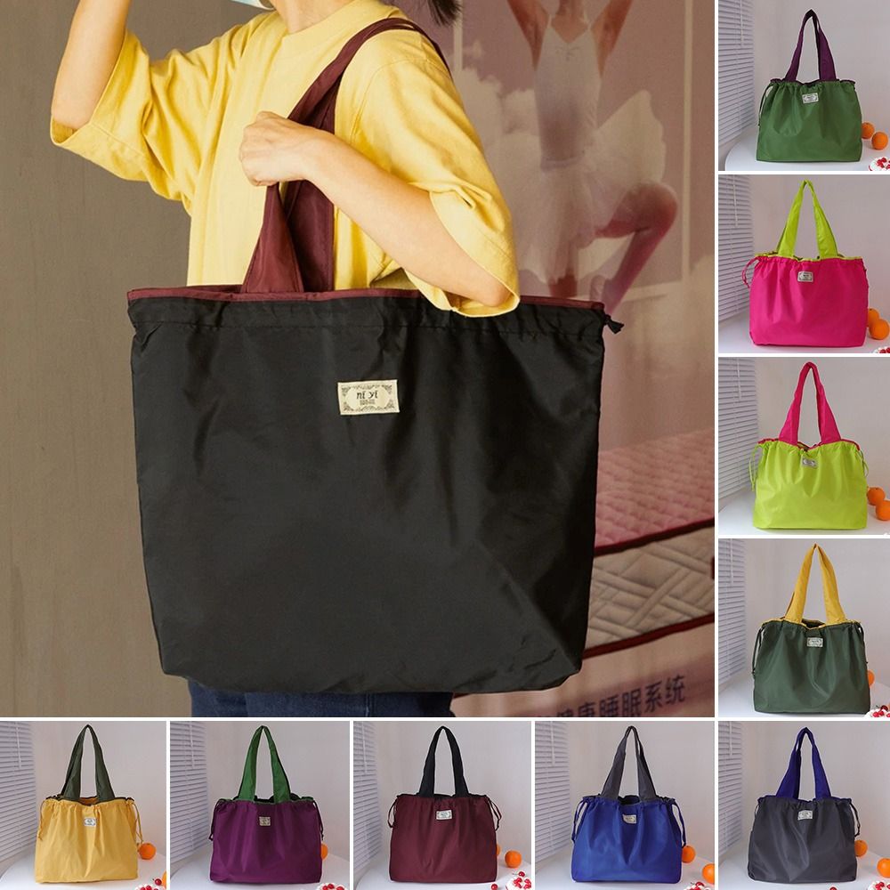 ファッション巾着スーパーマーケットショッピングバッグ折りたた - Reusable Bag のレビューと価格