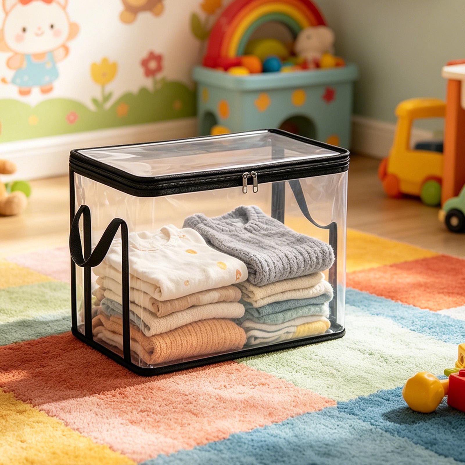 おもちゃ収納バッグ透明オーガナイザー2ピースおもちゃ収納箱ぬ - Reusable Bag のレビューと価格