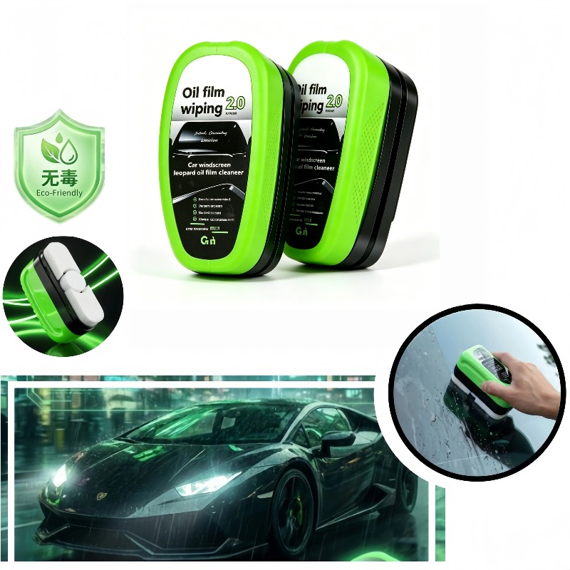 無毒の車用ガラス油膜除去キット、強力なフロントガラスクリーナ - Eco Sponge のレビューと価格