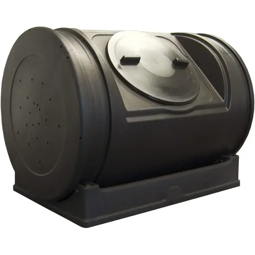 取っ手付きの屋外用コンポストボックス、黒色 - Compost Bin のレビューと価格