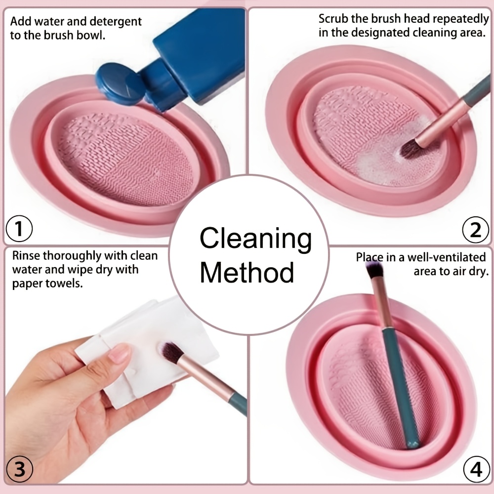 折りたたみ式シリコン製メイクブラシクリーナーボウル、ブラシ・ - Eco Sponge のレビューと価格