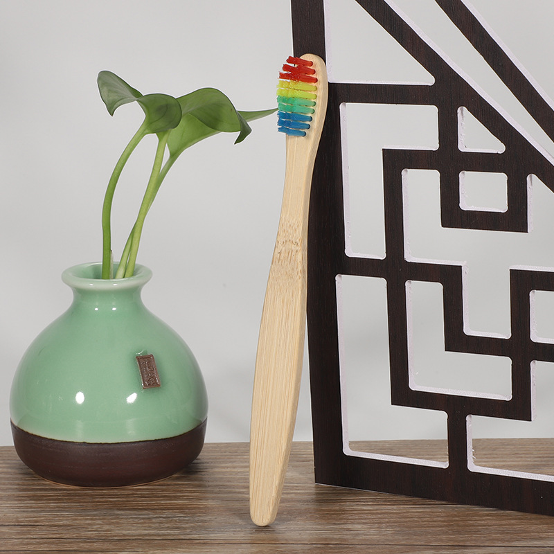 竹製の再利用可能な子供用歯ブラシ,環境にやさしい,柔らかい木 - Bamboo Toothbrush のレビューと価格
