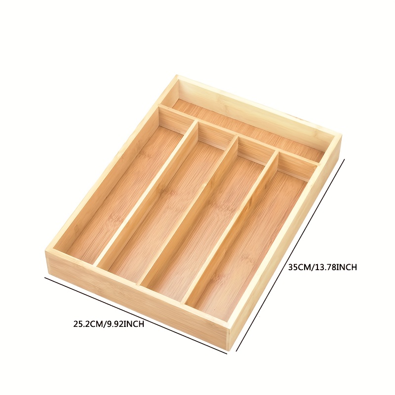 竹製キッチン引き出しオーガナイザー、小引き出し用銀食器収納ホ - Bamboo Cutlery のレビューと価格