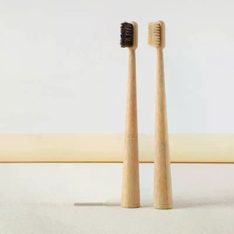 /ACR/1個/4個 馬毛竹製歯ブラシ 高級感のある柔らかさ - Bamboo Toothbrush のレビューと価格
