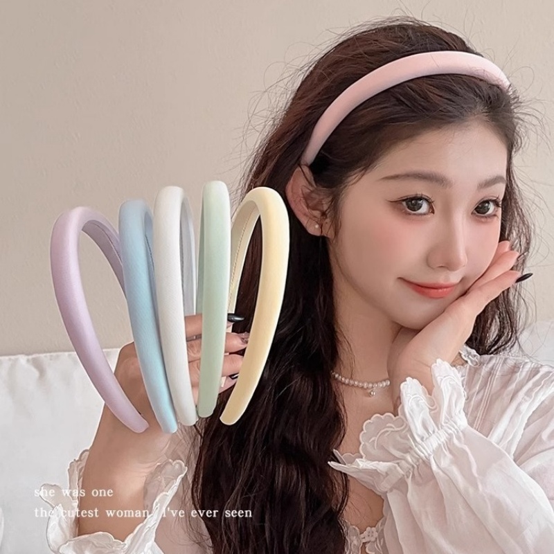 マカロンカラースポンジヘッドバンド,女性用,シンプルなヘアフ - Eco Sponge のレビューと価格