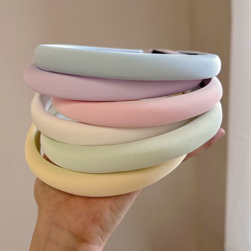 マカロンカラースポンジヘッドバンド,女性用,シンプルなヘアフ - Eco Sponge のレビューと価格