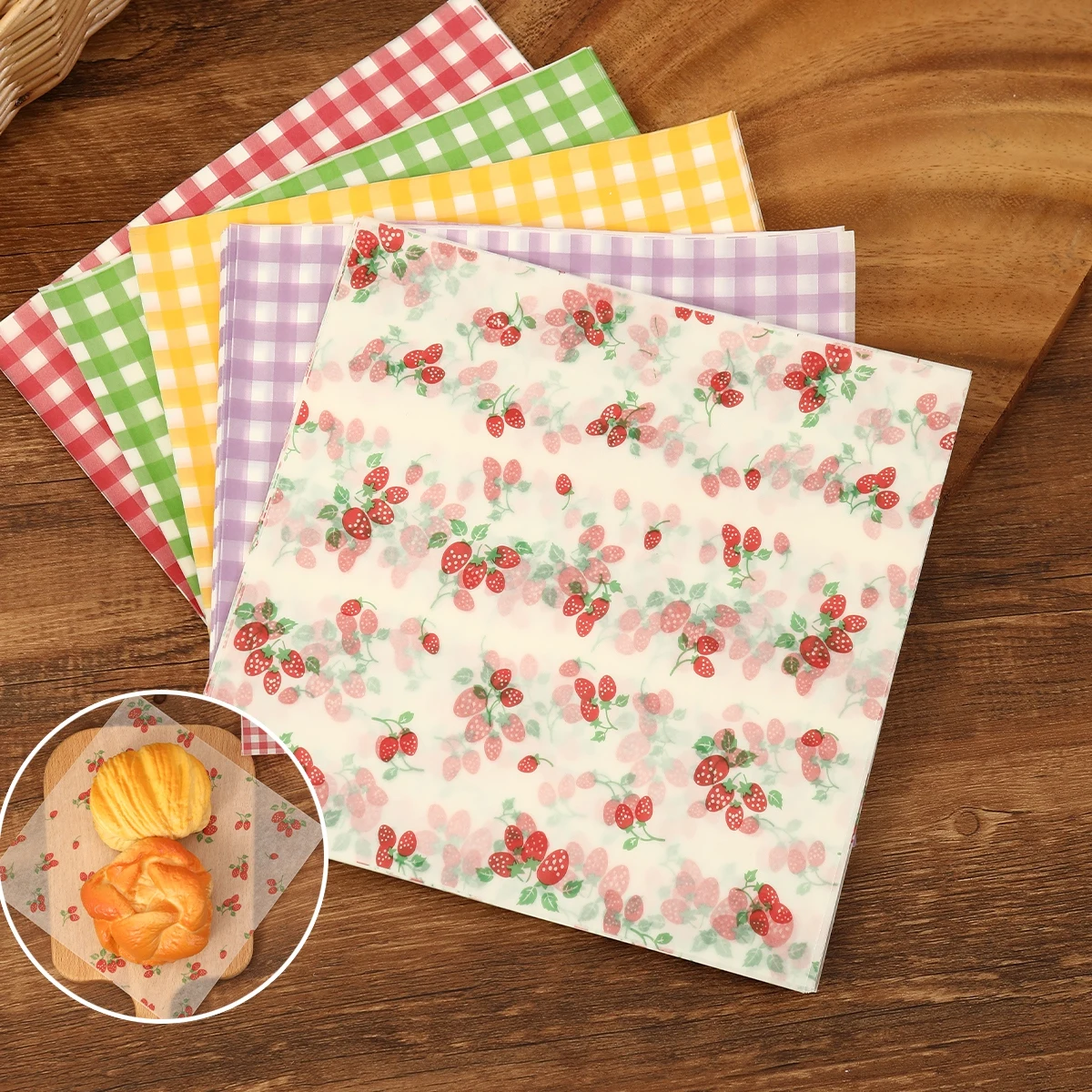 50 個の耐油包装紙パンサンドイッチバーガーフライ、食品グレ - Beeswax Wrap のレビューと価格