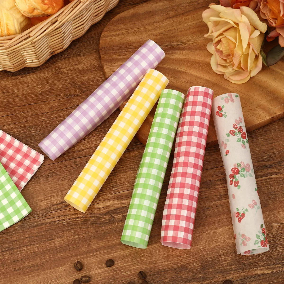 50 個の耐油包装紙パンサンドイッチバーガーフライ、食品グレ - Beeswax Wrap のレビューと価格