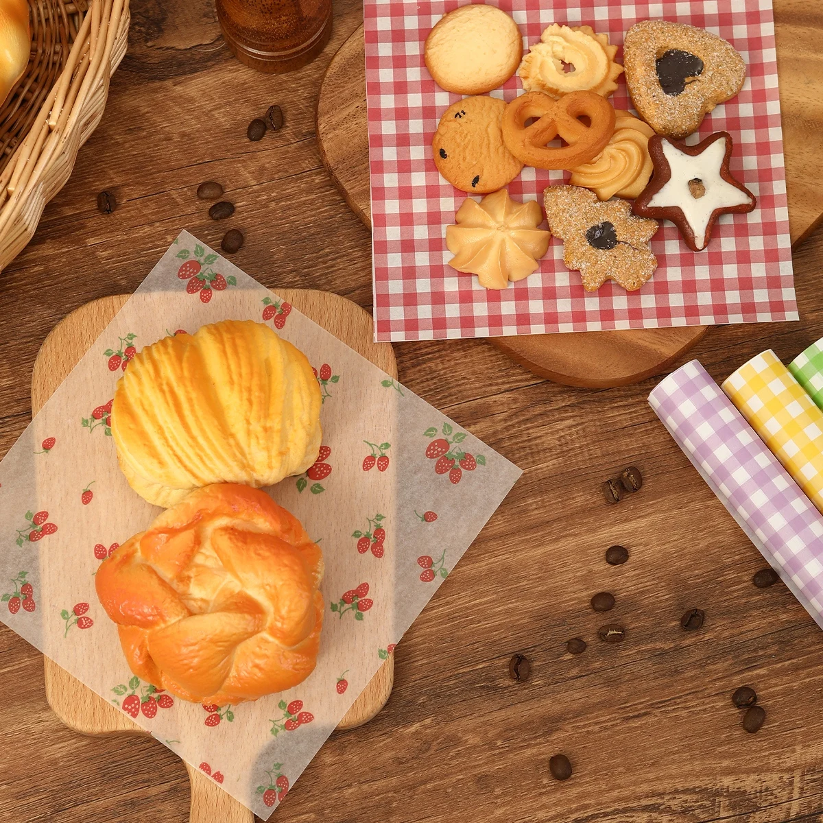 50 個の耐油包装紙パンサンドイッチバーガーフライ、食品グレ - Beeswax Wrap のレビューと価格