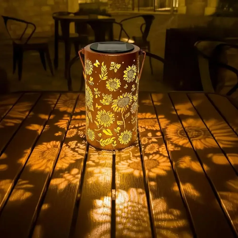 ひまわりライト＆シャドウライト 防水屋外ライト 夜間通路・芝 - Solar Garden Light のレビューと価格