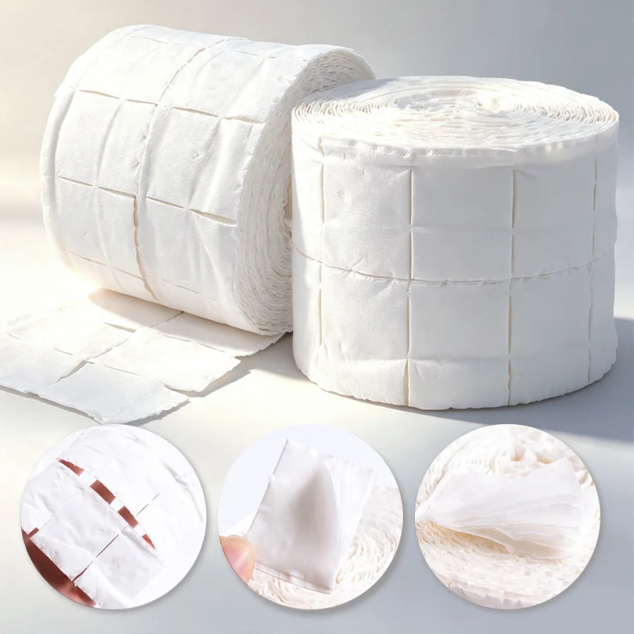 300/500枚入りロールタイプ糸くずの出ないコットンネイル - Eco Sponge のレビューと価格