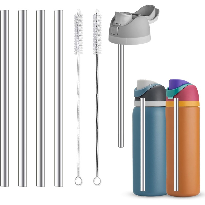 Owalaウォーターボトル24オンス32オンス用金属製ストロ - Reusable Straw のレビューと価格