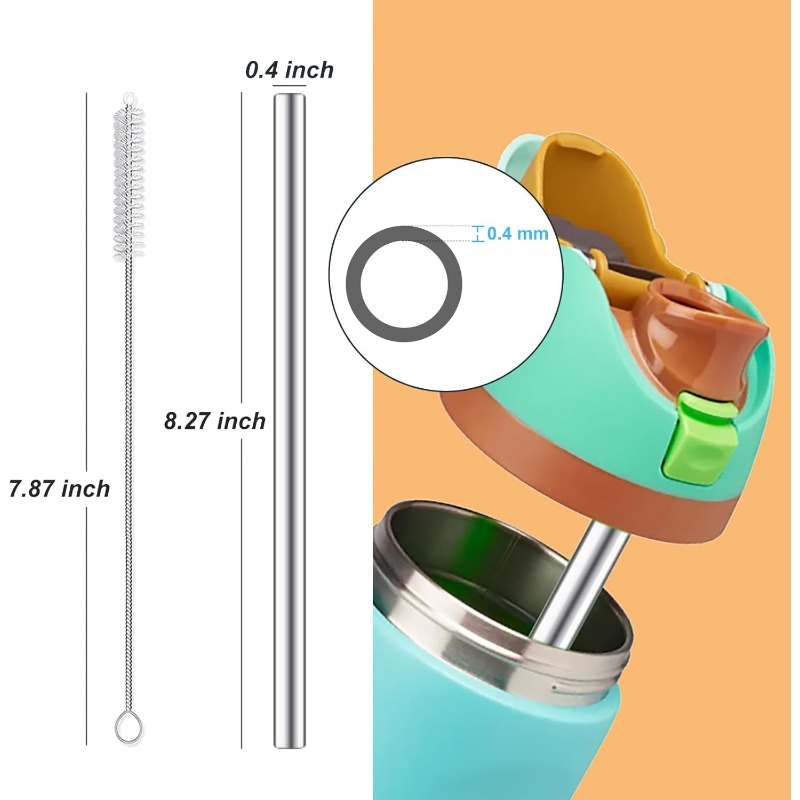 Owalaウォーターボトル24オンス32オンス用金属製ストロ - Reusable Straw のレビューと価格