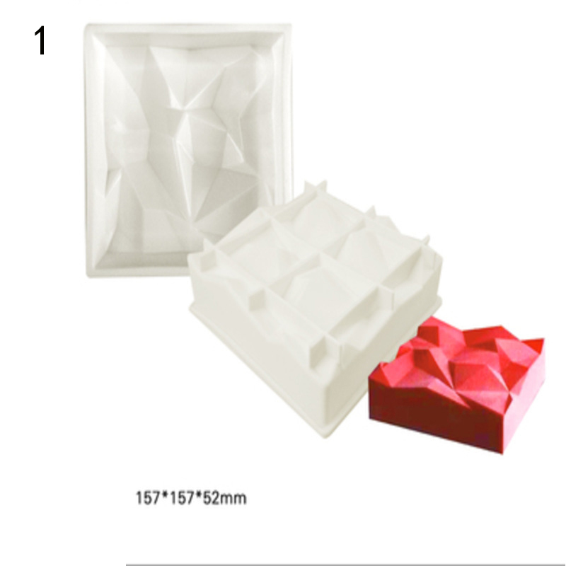 シリコンムースケーキ型,ダイヤモンドピーク,スクエアツイルス - Eco Soap のレビューと価格