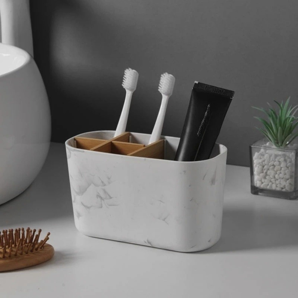 多スロット歯ブラシホルダー プラスチック歯磨き粉収納 竹製歯 - Bamboo Toothbrush のレビューと価格
