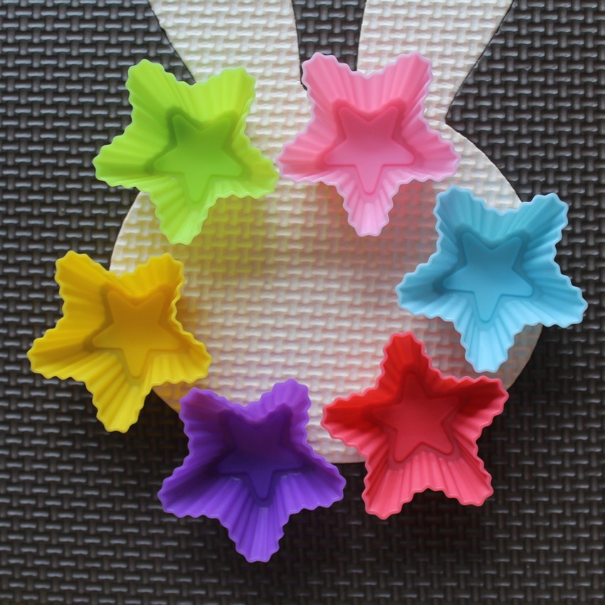 6個入りセット、焦げ付き防止加工の花柄シリコン型。チョコレー - Eco Soap のレビューと価格