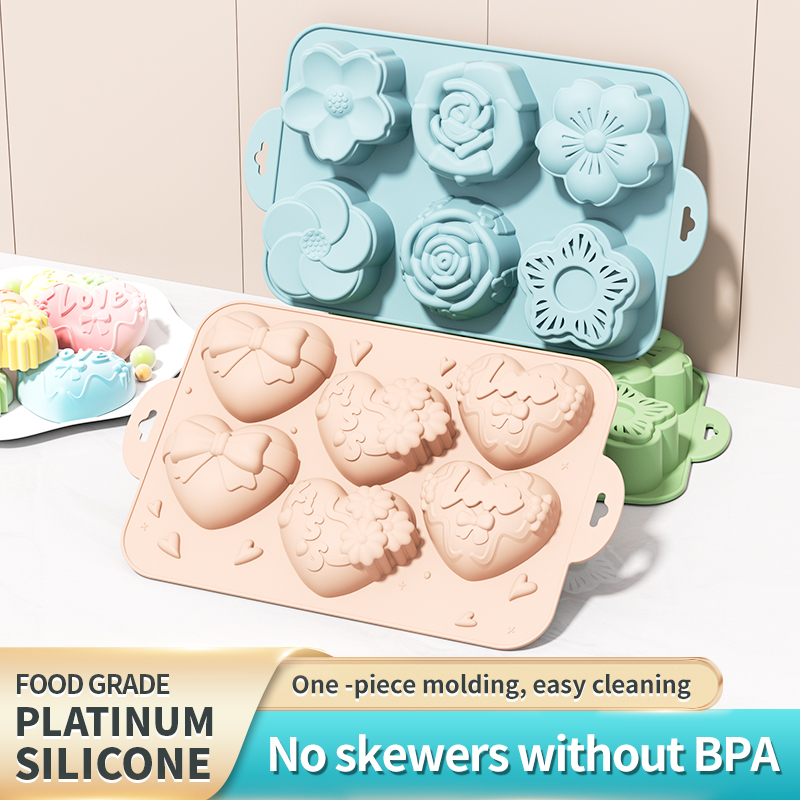 シリコン石鹸型、さまざまな形のハートフラワーモールド、石鹸作 - Eco Soap のレビューと価格