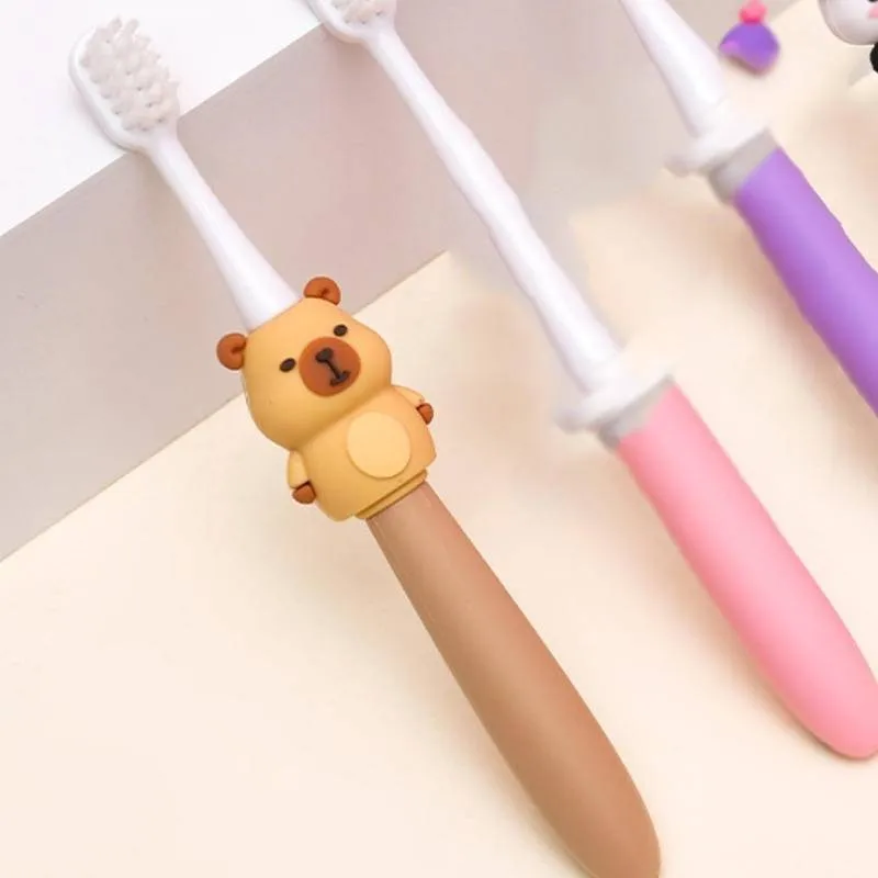 カピバラのベビー歯ブラシ かわいい漫画柄の子供用歯ブラシ 竹 - Bamboo Toothbrush のレビューと価格