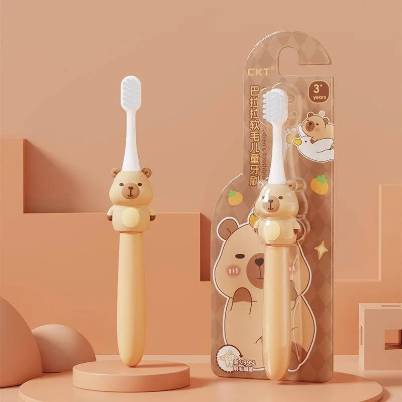 カピバラのベビー歯ブラシ かわいい漫画柄の子供用歯ブラシ 竹 - Bamboo Toothbrush のレビューと価格