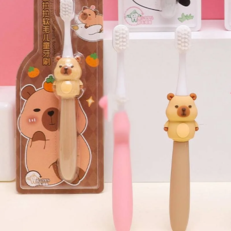 カピバラのベビー歯ブラシ かわいい漫画柄の子供用歯ブラシ 竹 - Bamboo Toothbrush のレビューと価格