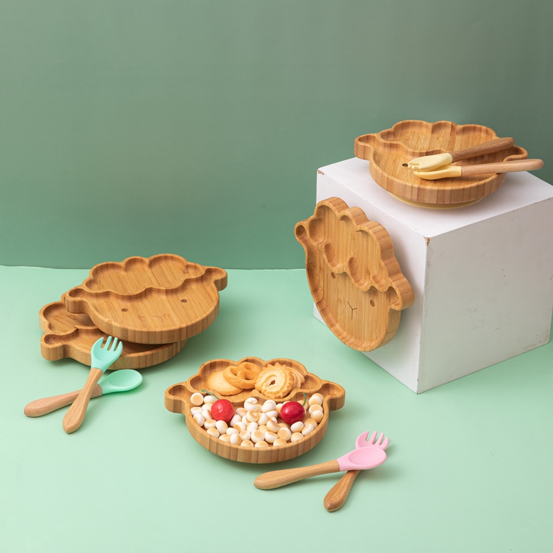 子供と赤ちゃんのための竹プレートとカトラリー,食事と調理用の - Bamboo Cutlery のレビューと価格