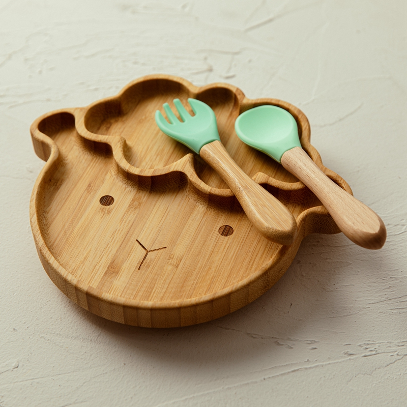 子供と赤ちゃんのための竹プレートとカトラリー,食事と調理用の - Bamboo Cutlery のレビューと価格