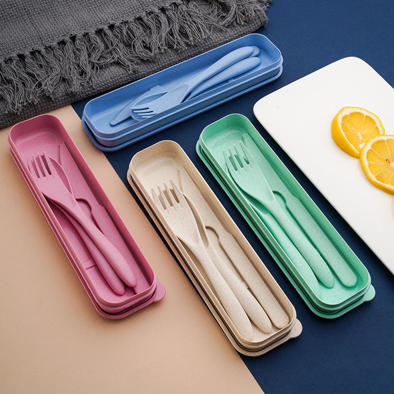 麦わら製の再利用可能なカトラリーセット、無臭、食品グレードの - Reusable Straw のレビューと価格
