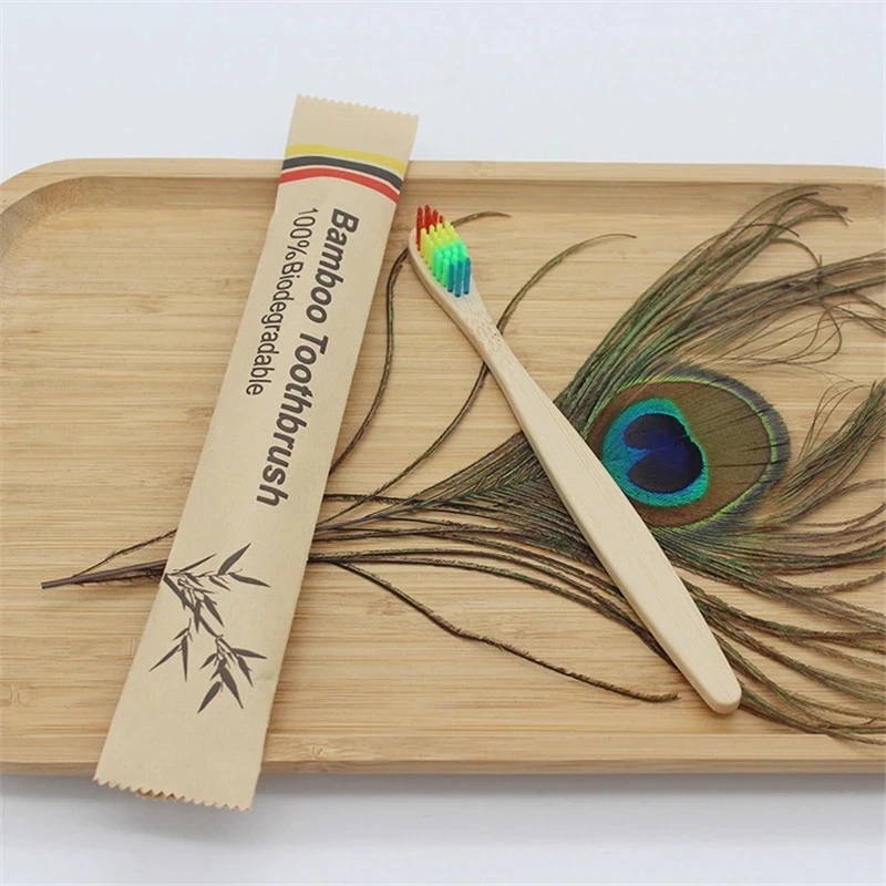 環境にやさしい再利用可能な竹歯ブラシ、大人の木製の柔らかい歯 - Bamboo Toothbrush のレビューと価格