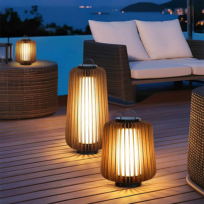 発光フロアランプ中庭ソーラーLED屋外照明非ソーラーランプ屋 - Solar Garden Light のレビューと価格