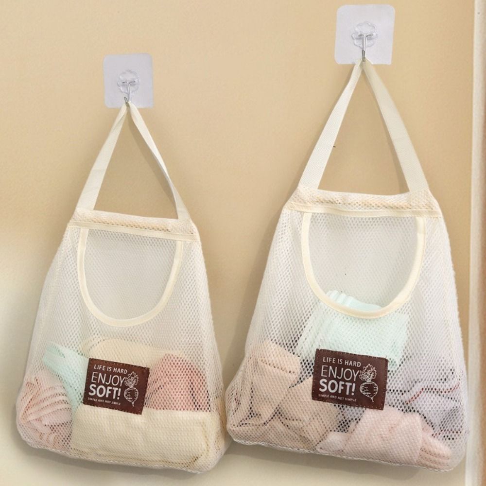 野菜柄の下着、靴下、小物などを収納できる、穴あきで持ち手が広 - Reusable Bag のレビューと価格