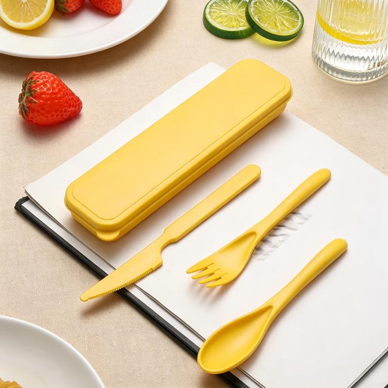 麦わら製の再利用可能なカトラリーセット（ナイフ、フォーク、ス - Reusable Straw のレビューと価格