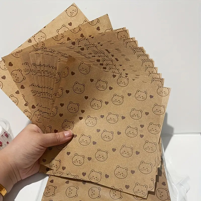 100枚/200枚 ベア/ラージベアペーパーライナー、耐油性 - Beeswax Wrap のレビューと価格