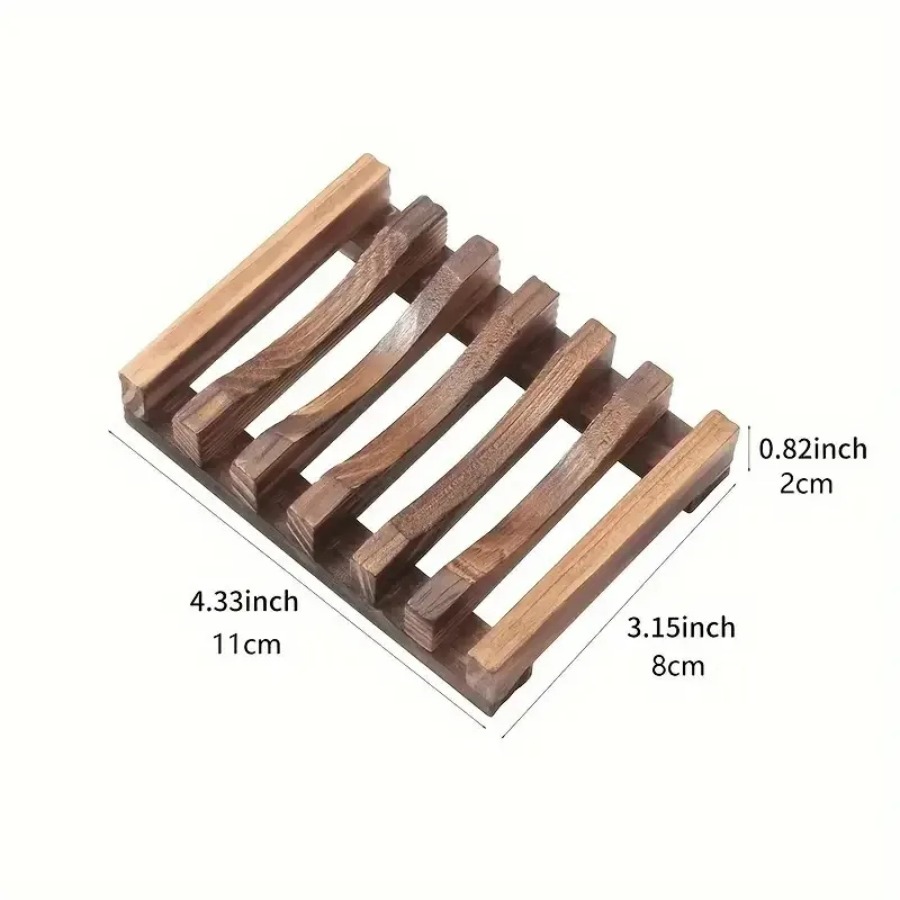 木製石鹸置き シャワー/バスルーム用、水切り設計で石鹸を乾燥 - Bamboo Cutlery のレビューと価格